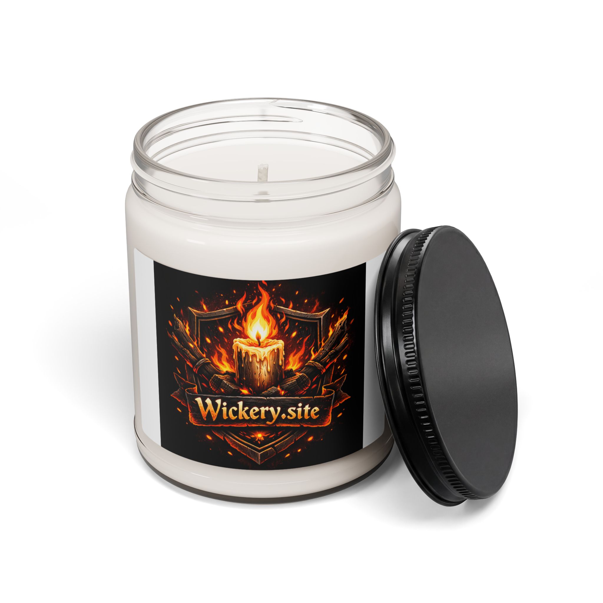 A candle burning, evoking a familiar, remembered scent