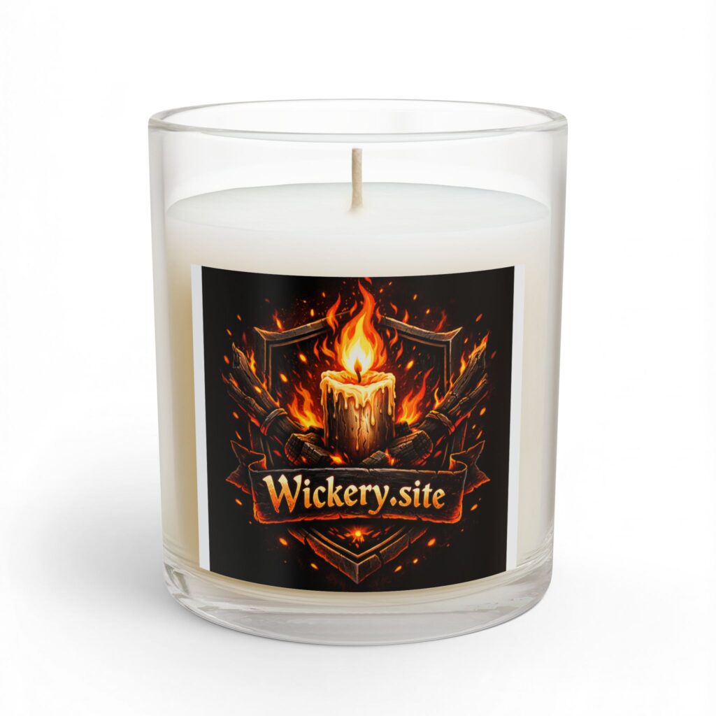 Hearthlight 11oz soy candle in a clear glass jar
