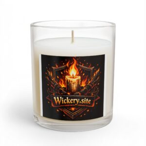 Hearthlight 11oz soy candle in a clear glass jar